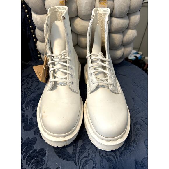 Dr Martens White Pascal Boots with White Soles Size 7/EU 38 - Picture 5 of 7